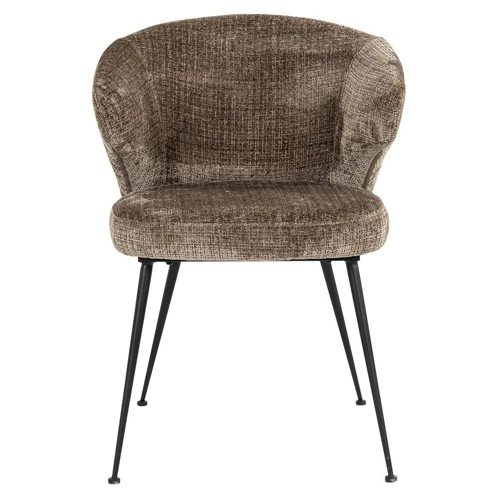 Richmond Interiors Xandra Chair in Stone Chenille Dining Chair