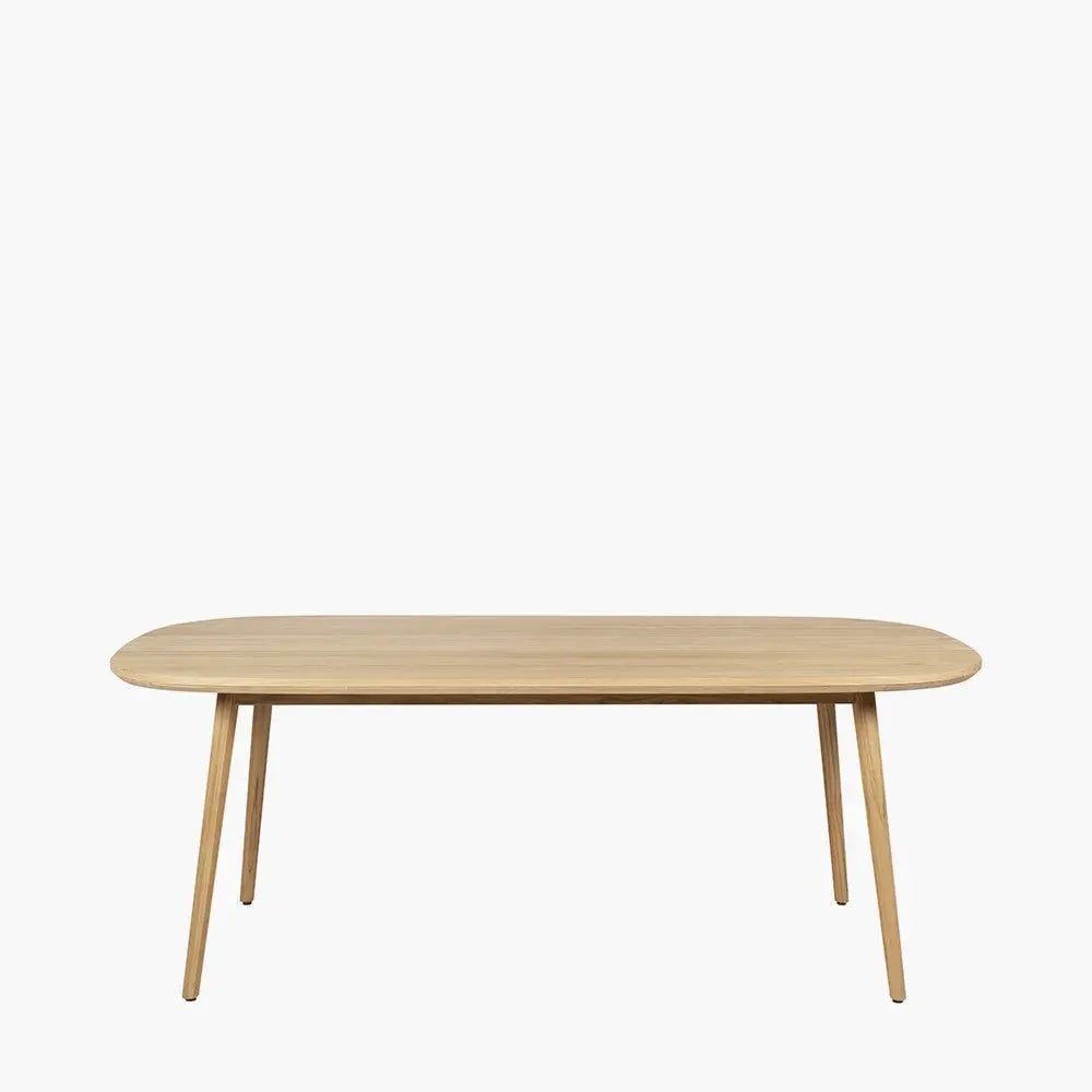 Salita Outdoor 8 Seater Dining Set in Natural Wood & Oatmeal - Pacific Lifestyle Outdoor Dining Sets