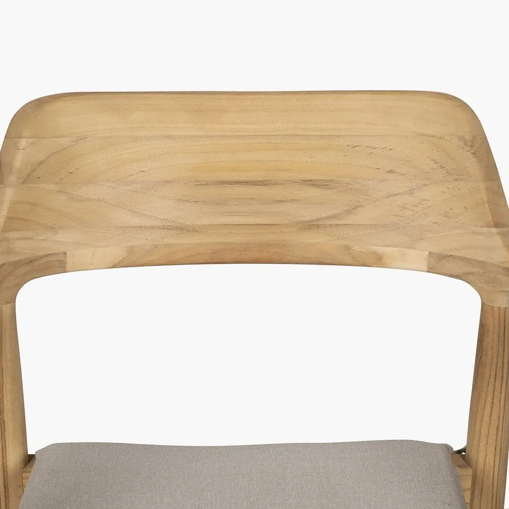 Salita Outdoor 8 Seater Dining Set in Natural Wood & Oatmeal - Pacific Lifestyle Outdoor Dining Sets