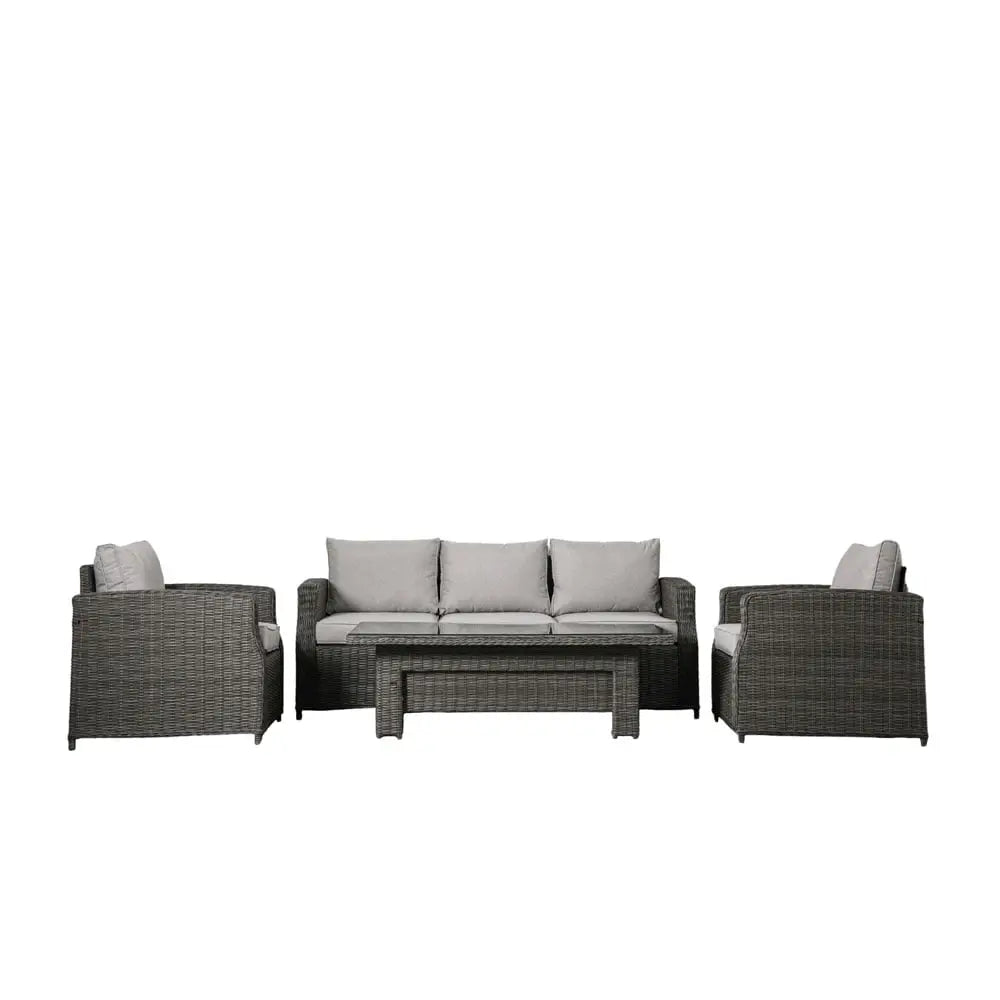 Savina 3 Seater Rising Dining Set in Grey
