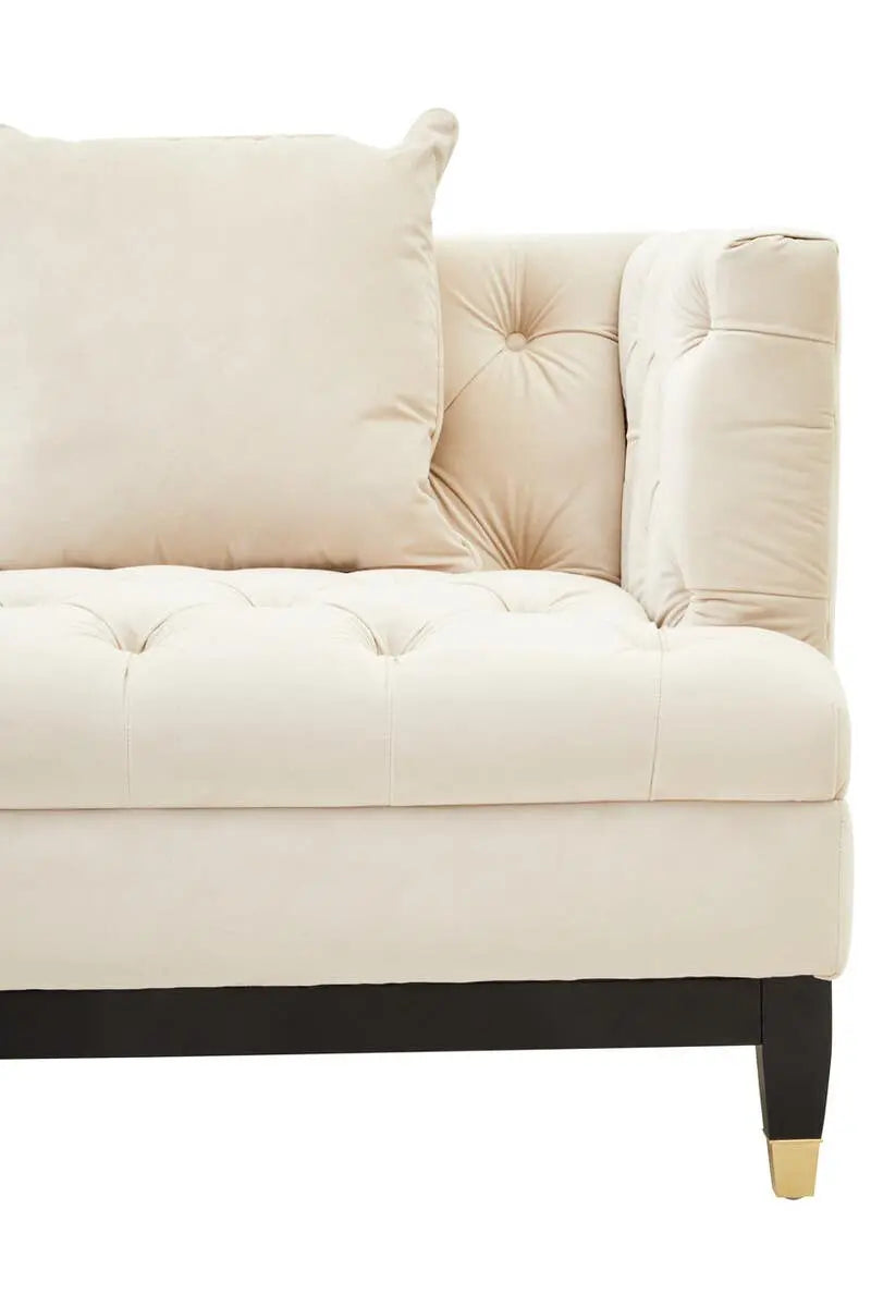 Sirella 2 Seat Ivory Fabric Sofa Sofa