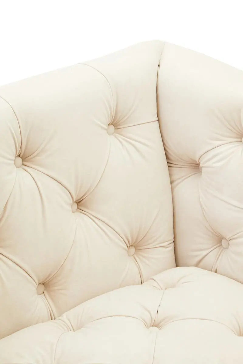 Sirella 2 Seat Ivory Fabric Sofa Sofa