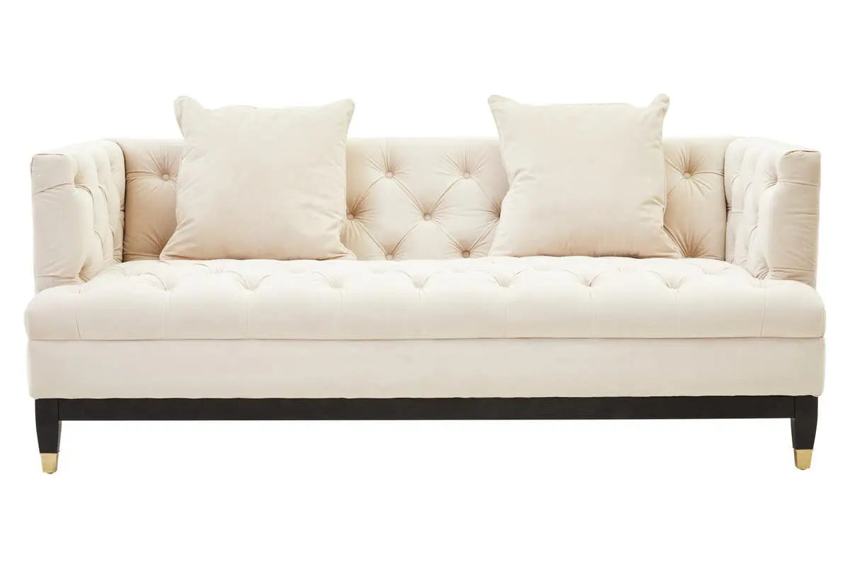 Sirella 2 Seat Ivory Fabric Sofa Sofa