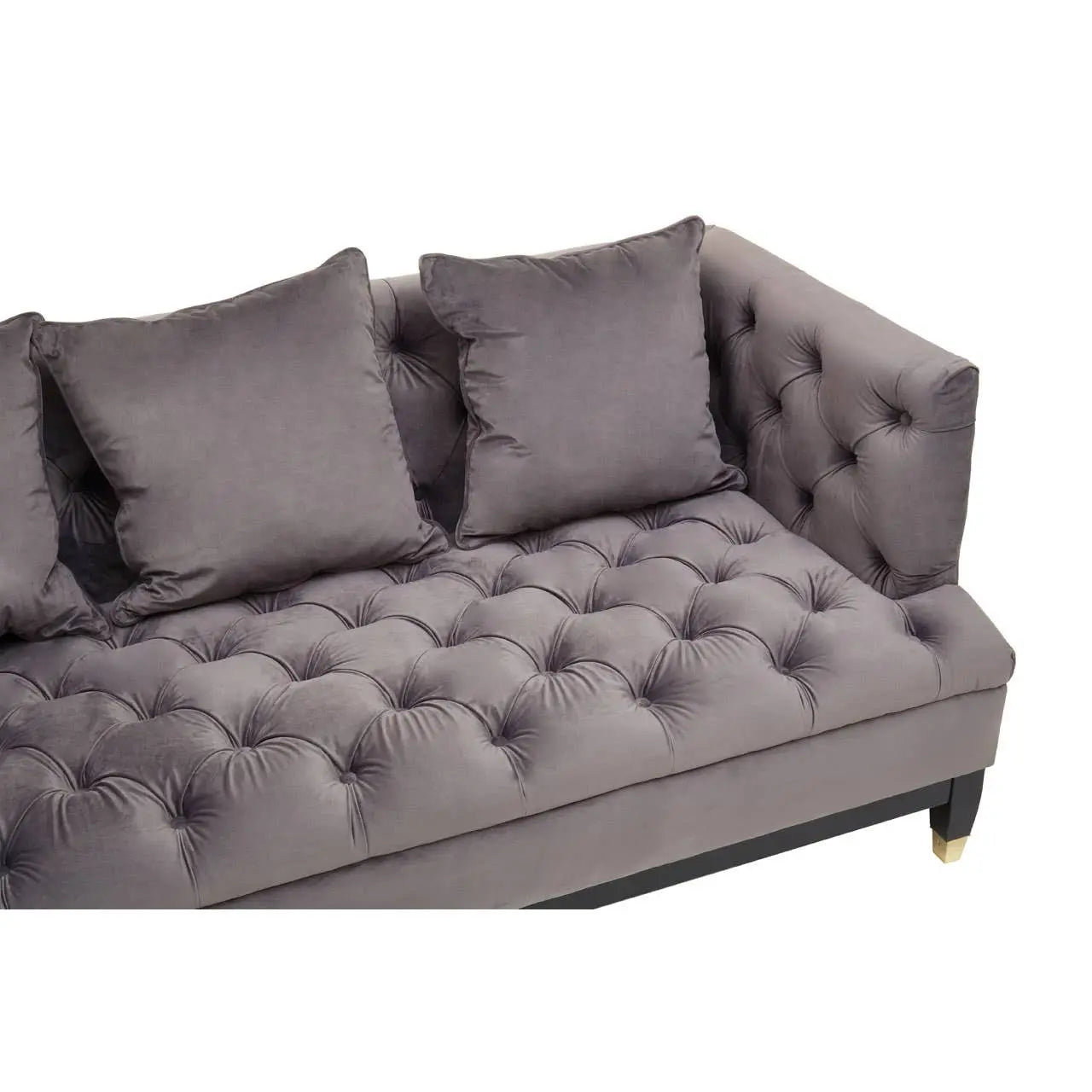 Sirella 3 Seat Viola Pirate Grey Fabric Sofa Sofa