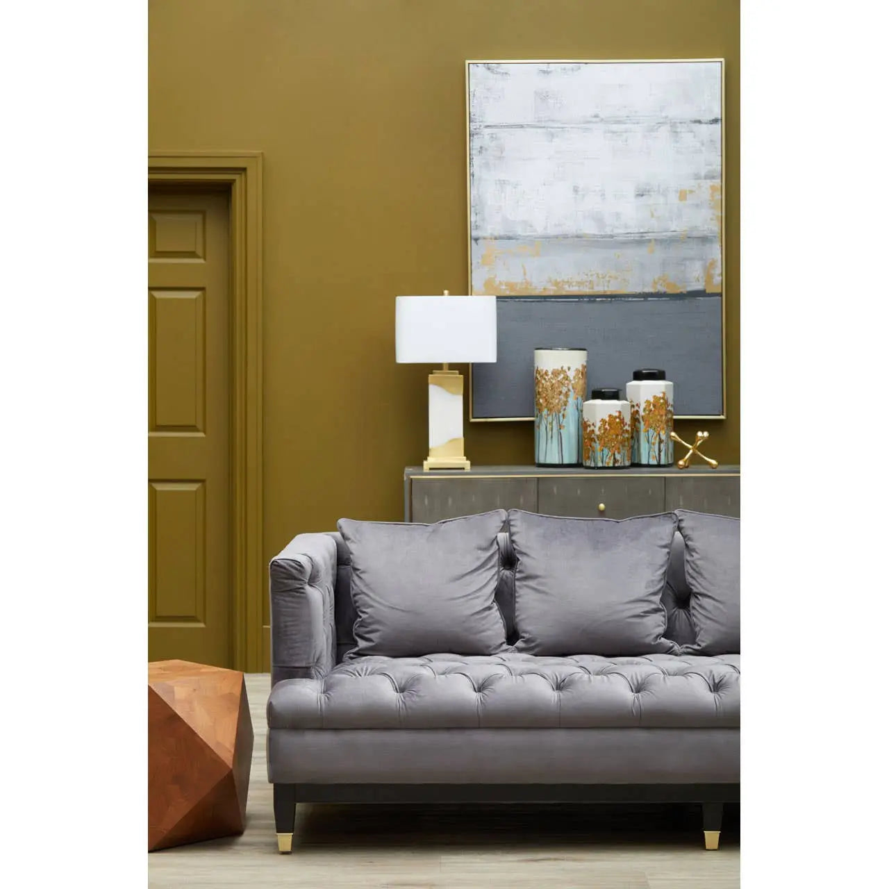 Sirella 3 Seat Viola Pirate Grey Fabric Sofa Sofa