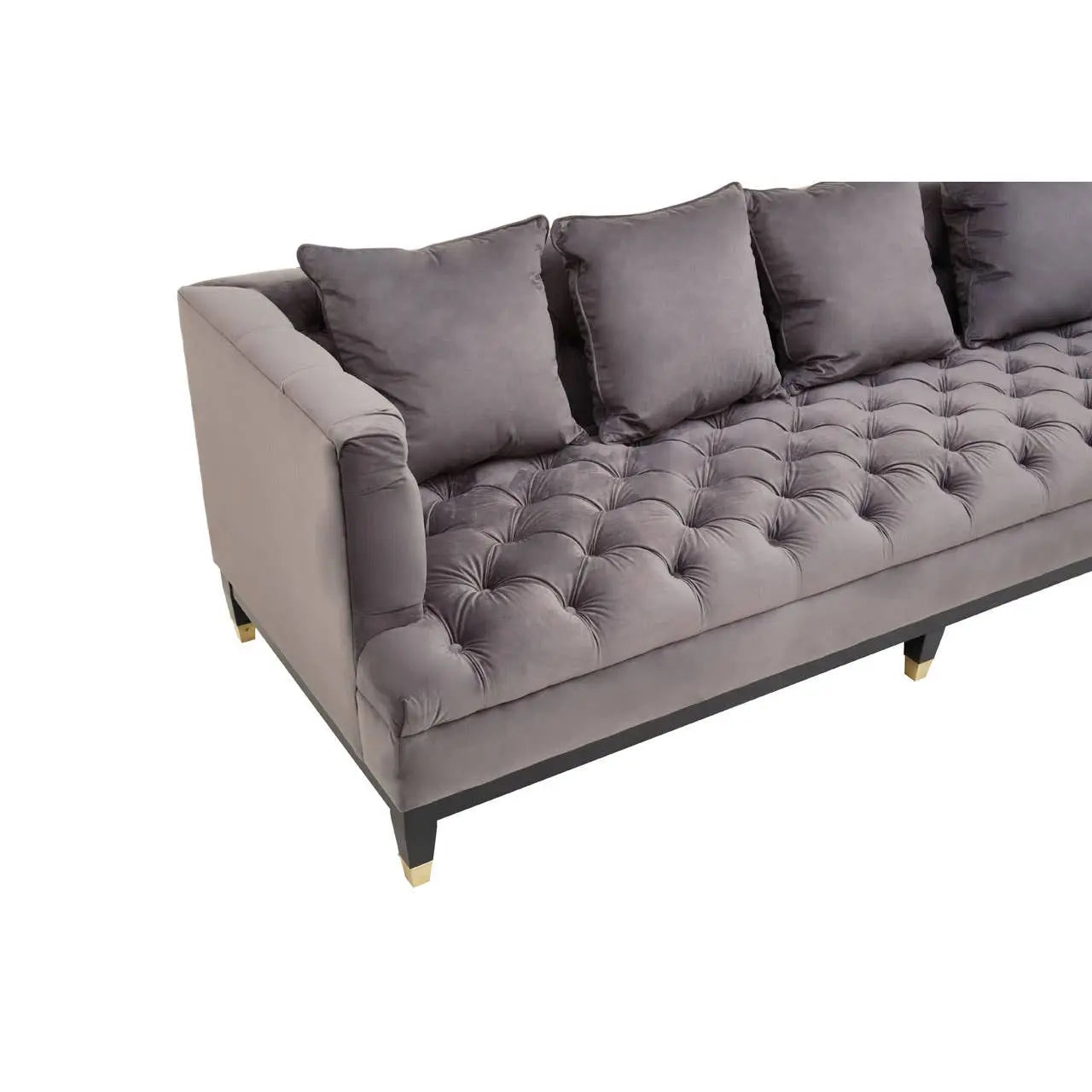 Sirella 3 Seat Viola Pirate Grey Fabric Sofa Sofa