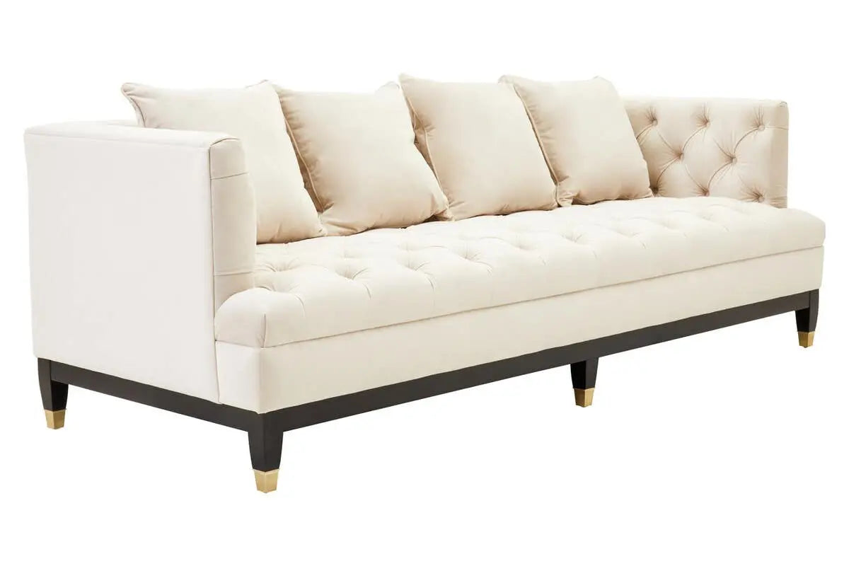 Sirella 3 Seat Viola Sand Fabric Sofa Sofa