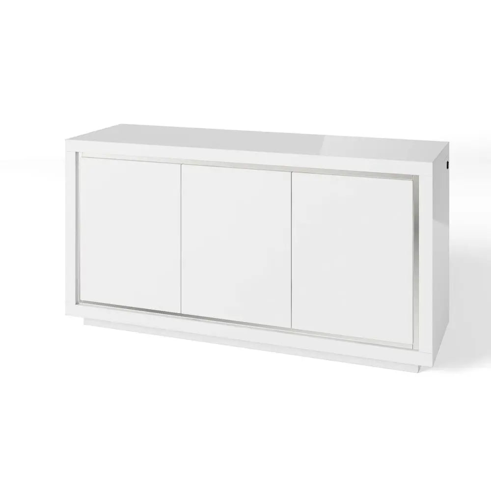 Sorrento 3 Door High Gloss Sideboard with LED Sideboard
