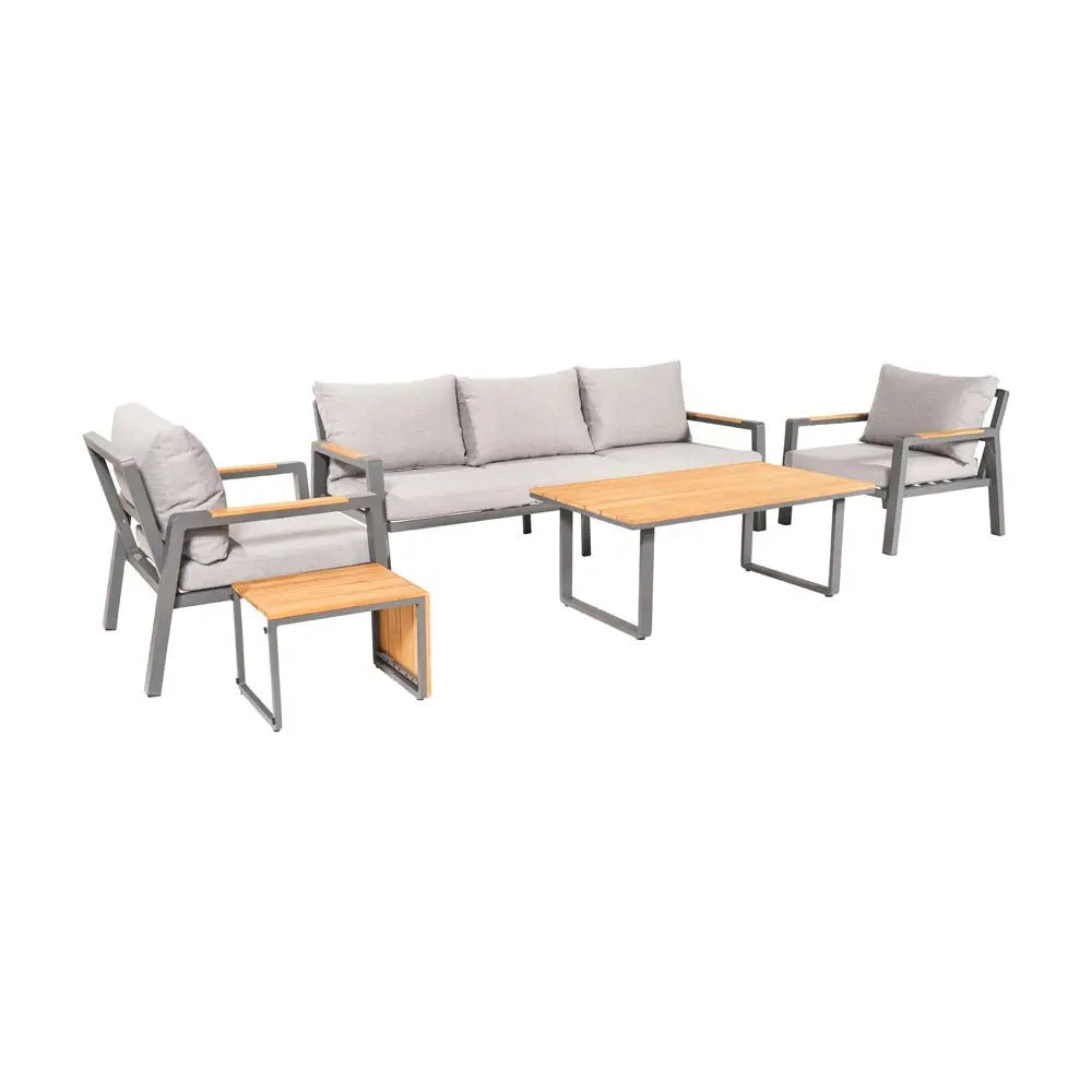Stockholm Anthracite Outdoor Seating Set - Pacific Lifestyle Outdoor Lounge Sets
