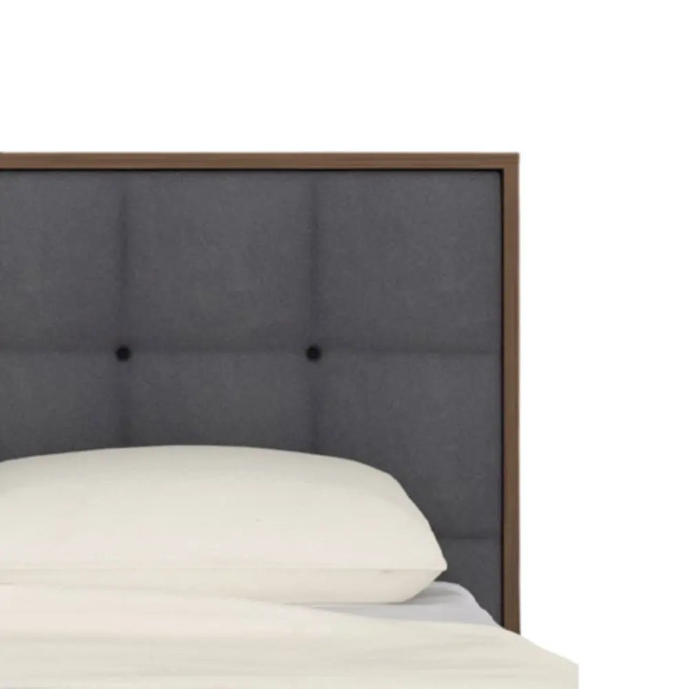 Twenty10 Design Calla Bed in Walnut/Grey - Kingsize Nicholas John Interiors