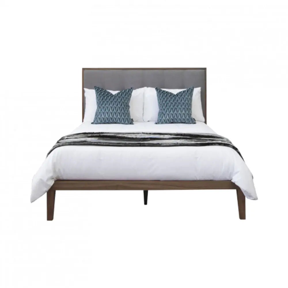 Twenty10 Design Calla Double Bed in Walnut/Grey - Double Nicholas John Interiors