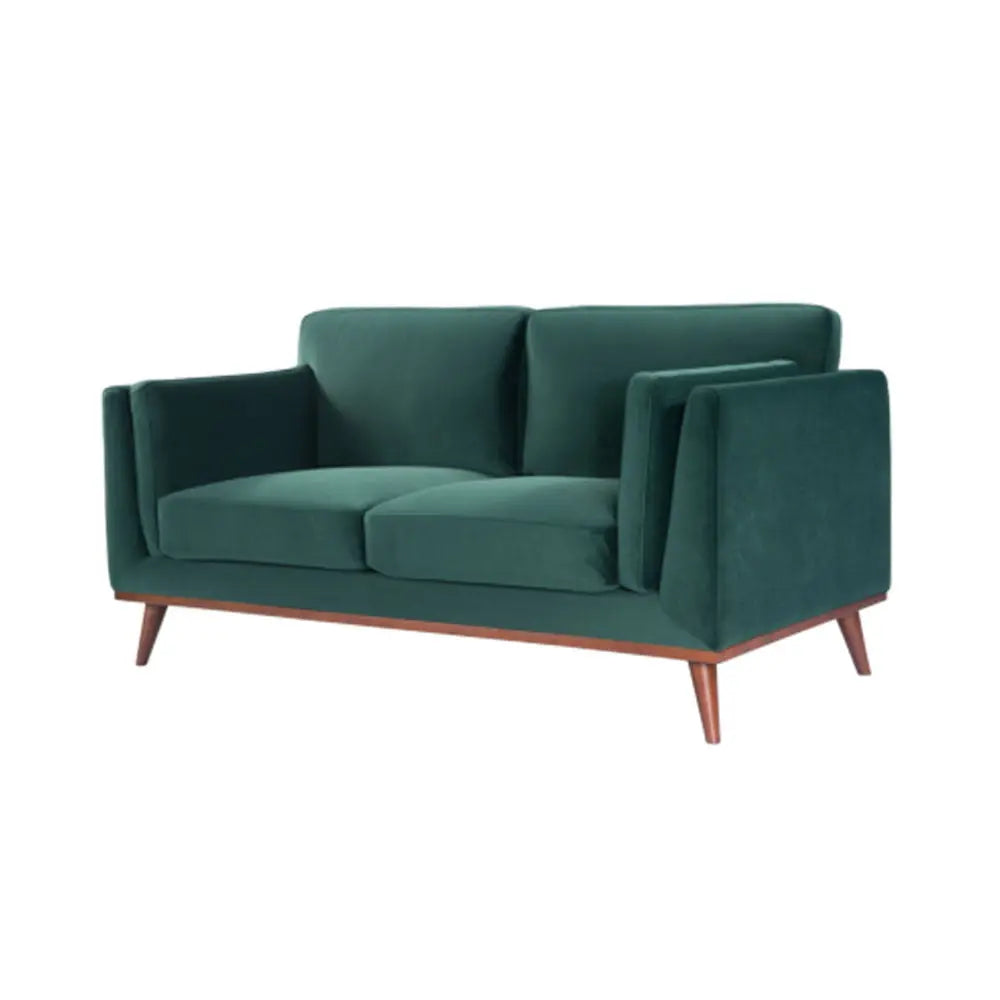 Twenty10 Design Mickey 2 Seat Sofa - Emerald Green Velvet