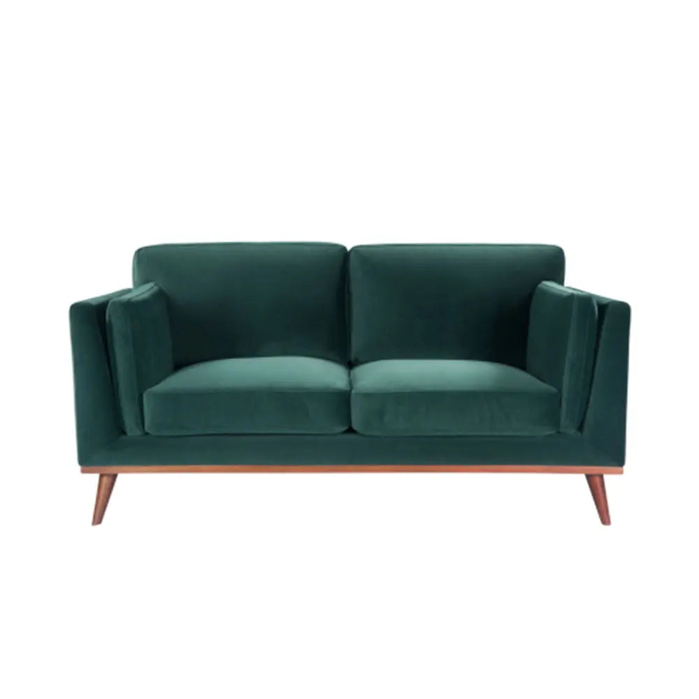 Twenty10 Design Mickey 2 Seat Sofa - Emerald Green Velvet