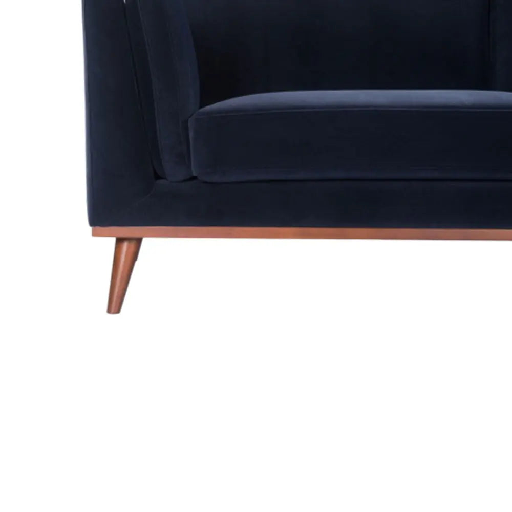 Twenty10 Design Mickey 2 Seat Sofa - Midnight Blue Velvet