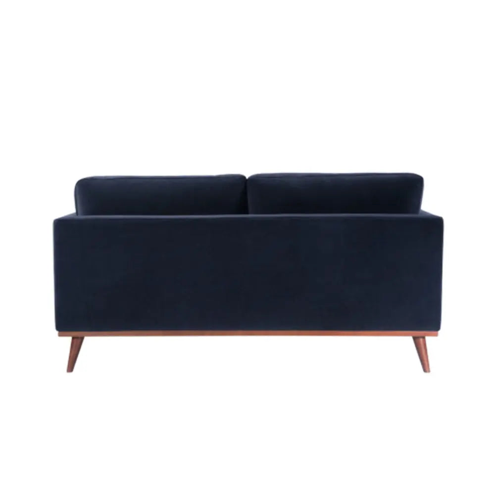 Twenty10 Design Mickey 2 Seat Sofa - Midnight Blue Velvet
