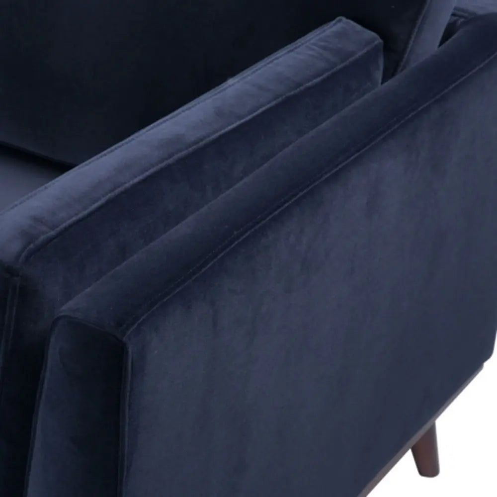 Twenty10 Design Mickey 2 Seat Sofa - Midnight Blue Velvet