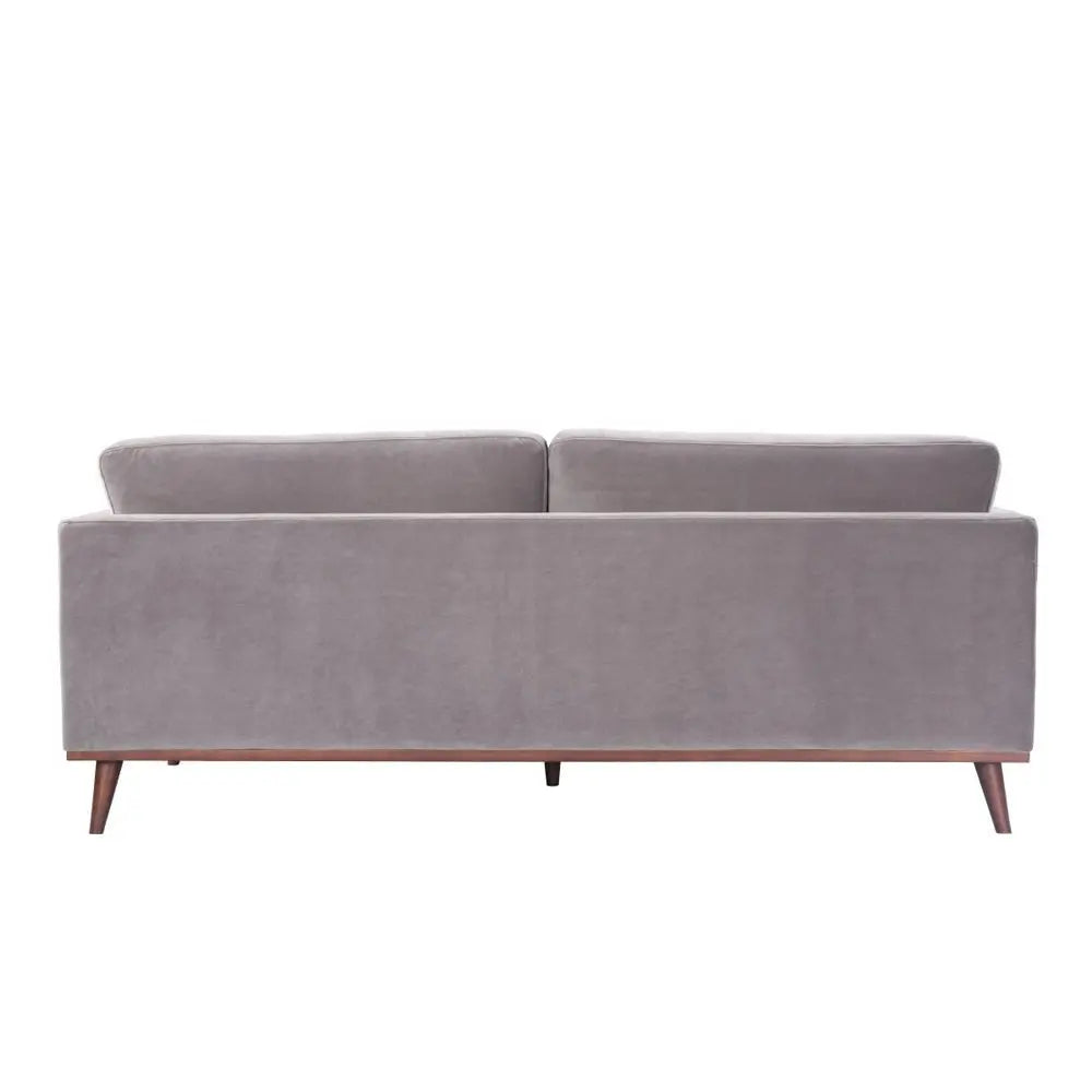 Twenty10 Design Mickey 2 Seat Sofa - Stone Grey Velvet