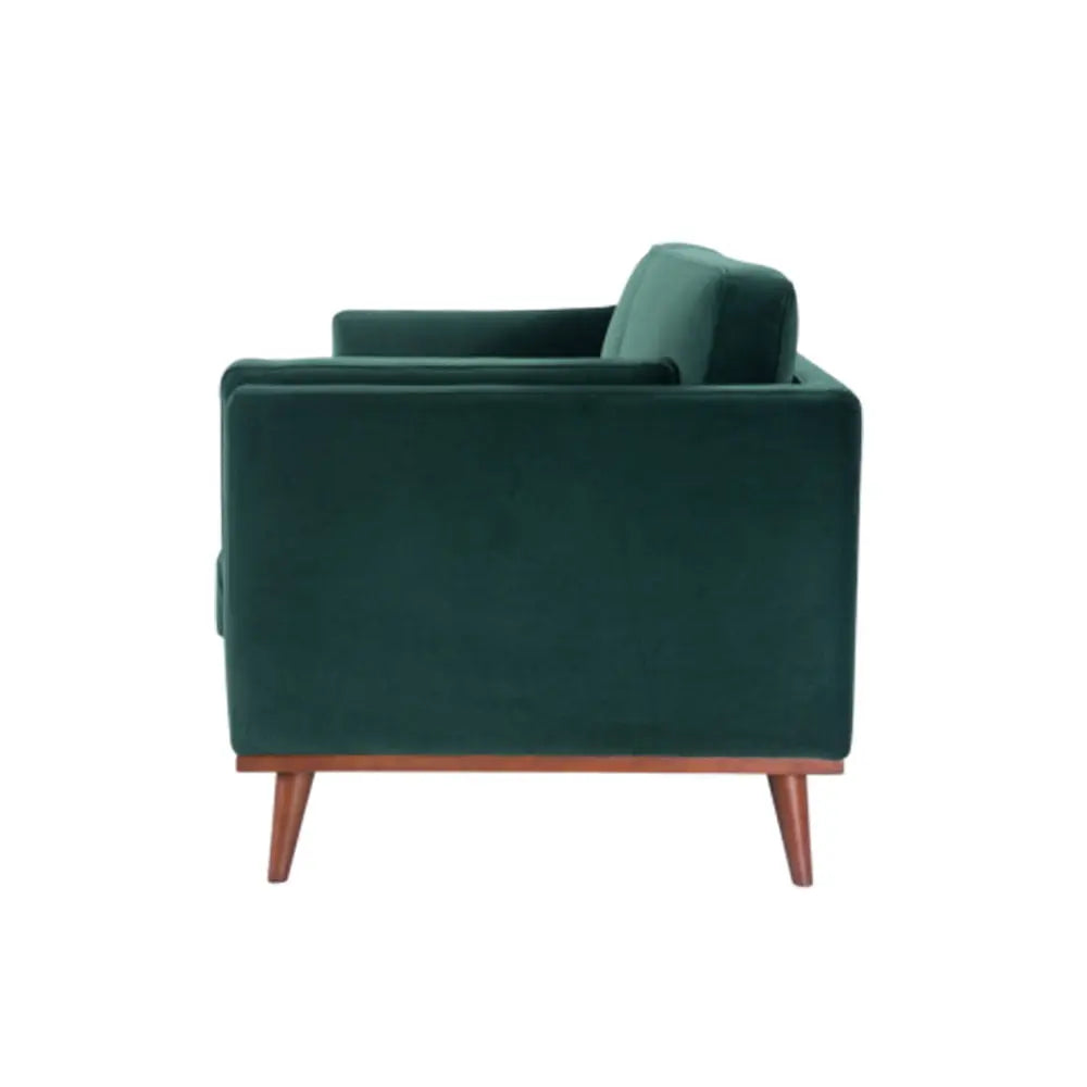 Twenty10 Design Mickey 3 Seat Sofa - Emerald Green Velvet
