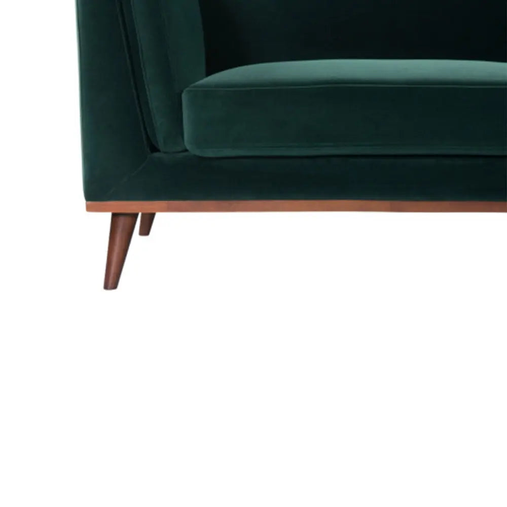 Twenty10 Design Mickey 3 Seat Sofa - Emerald Green Velvet