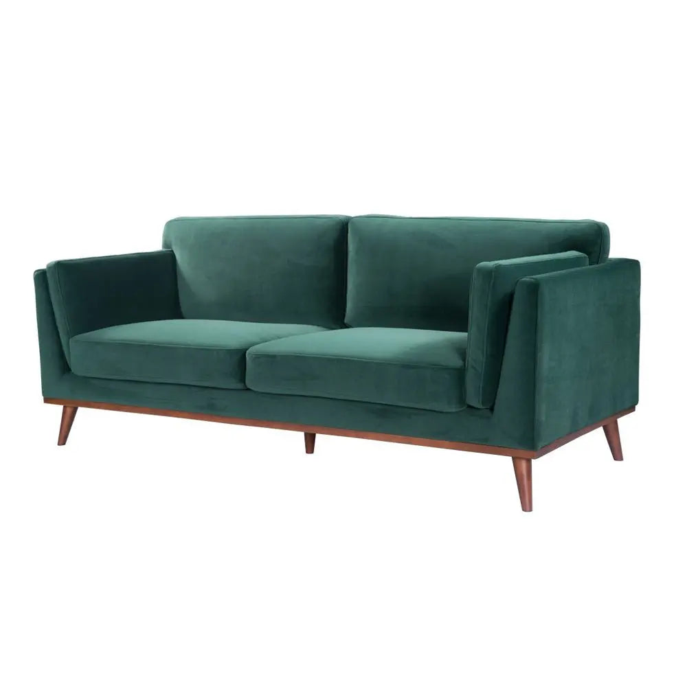 Twenty10 Design Mickey 3 Seat Sofa - Emerald Green Velvet