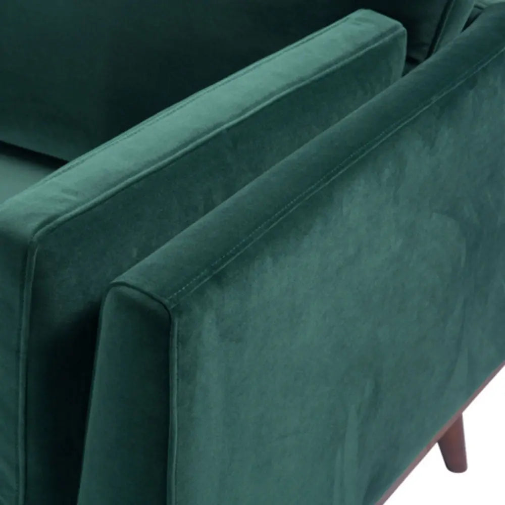 Twenty10 Design Mickey 3 Seat Sofa - Emerald Green Velvet