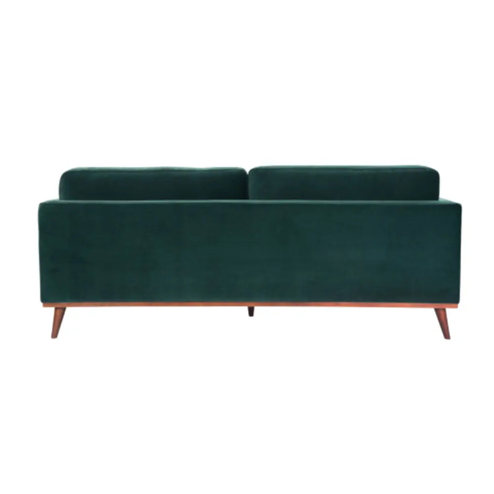 Twenty10 Design Mickey 3 Seat Sofa - Emerald Green Velvet
