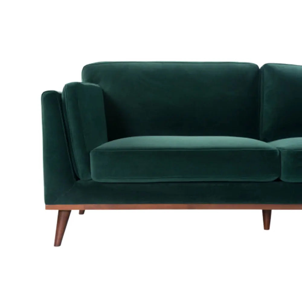 Twenty10 Design Mickey 3 Seat Sofa - Emerald Green Velvet