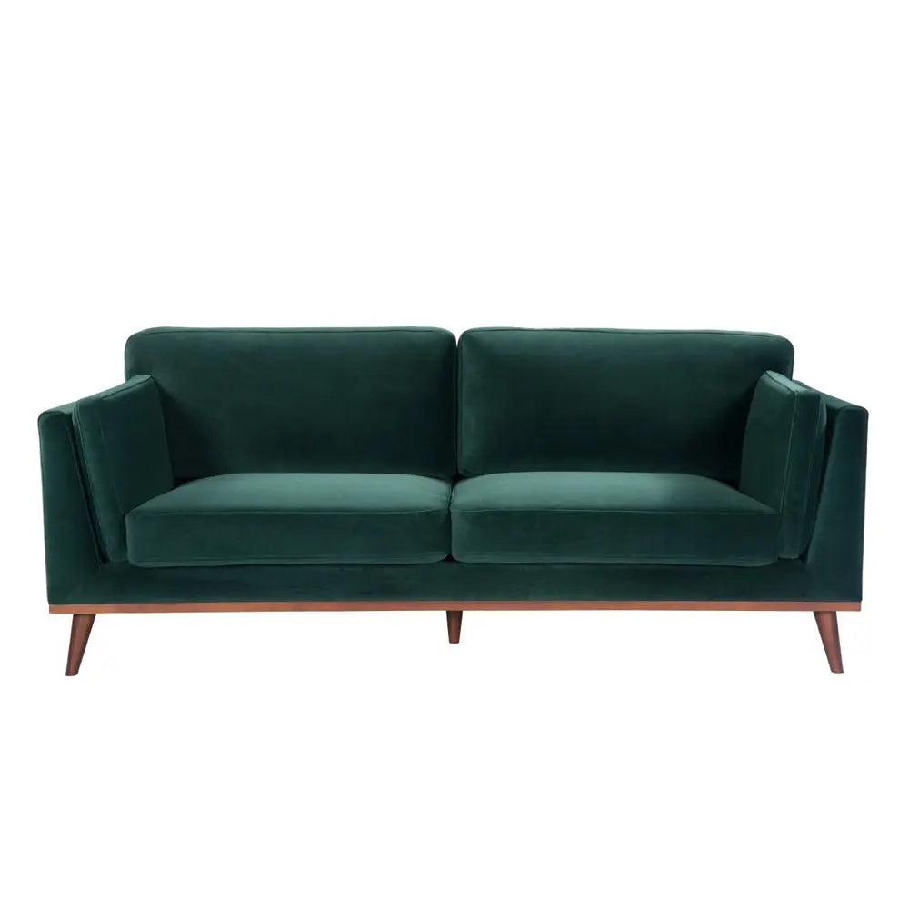 Twenty10 Design Mickey 3 Seat Sofa - Emerald Green Velvet