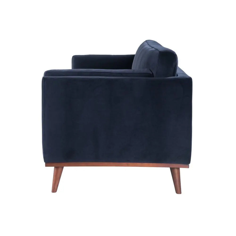 Twenty10 Design Mickey 3 Seat Sofa - Midnight Blue Velvet