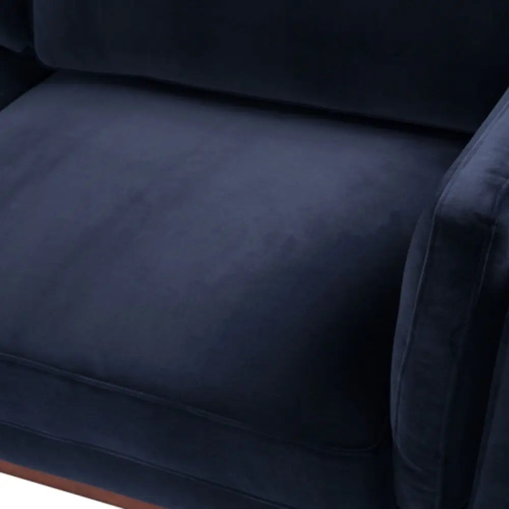 Twenty10 Design Mickey 3 Seat Sofa - Midnight Blue Velvet