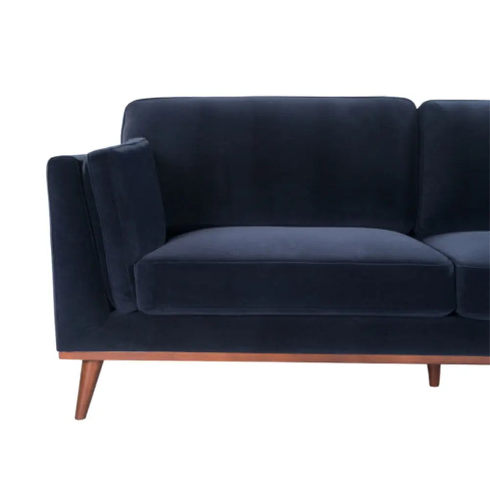 Twenty10 Design Mickey 3 Seat Sofa - Midnight Blue Velvet