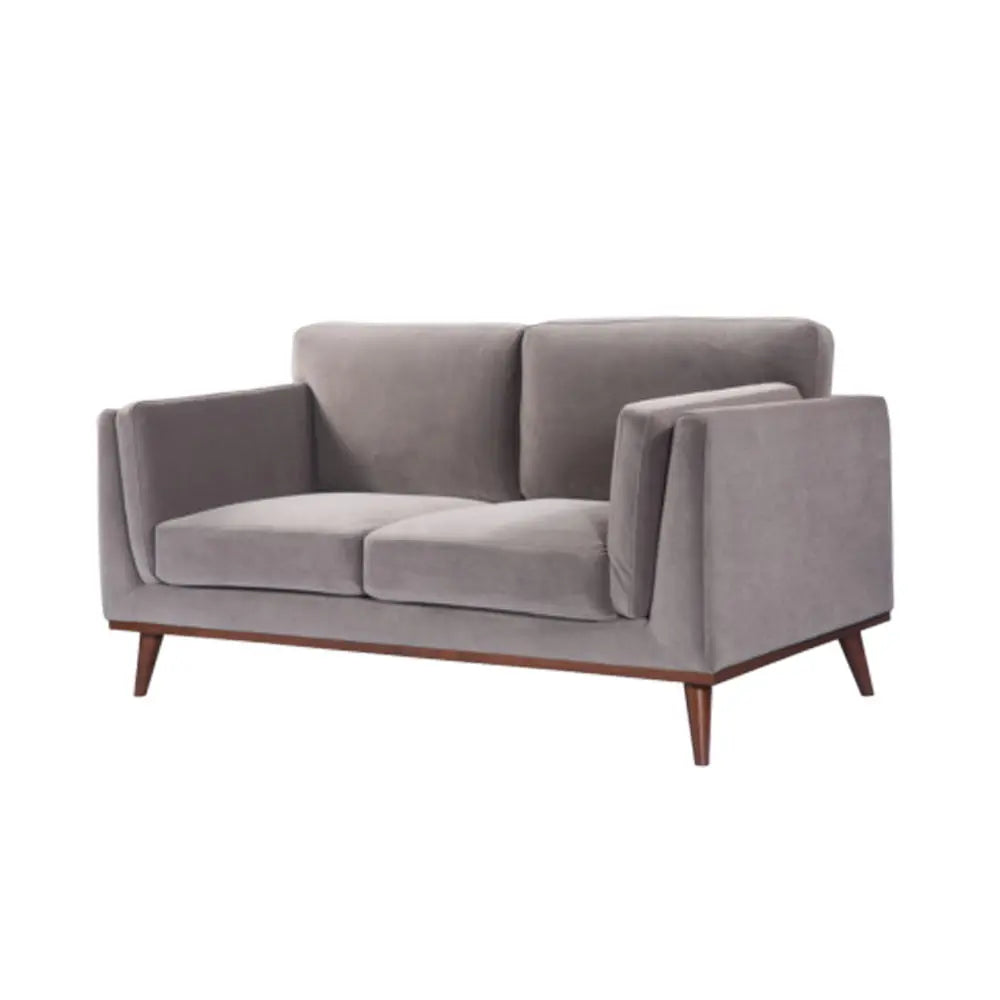 Twenty10 Design Mickey 3 Seat Sofa - Stone Grey Velvet