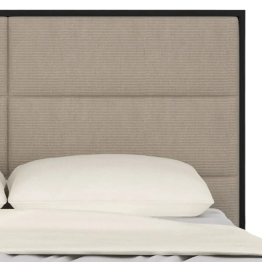 Twenty10 Design Orchid Bed in Wenge with Beige Fabric - Single