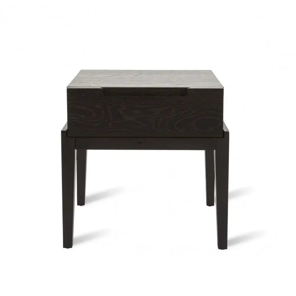 Twenty10 Design Orchid Bedside Single Drawer - Black Bedside Table
