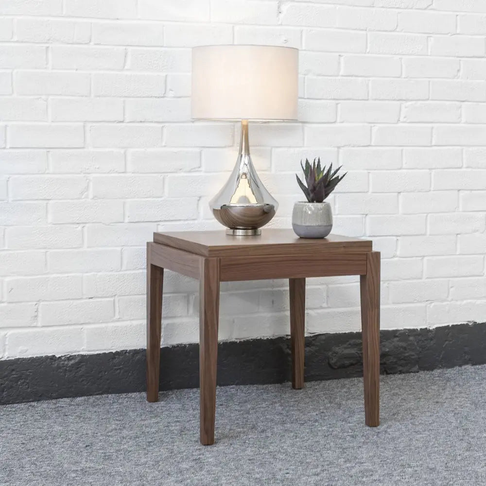 Twenty10 Design Peony Lamp Table - Walnut
