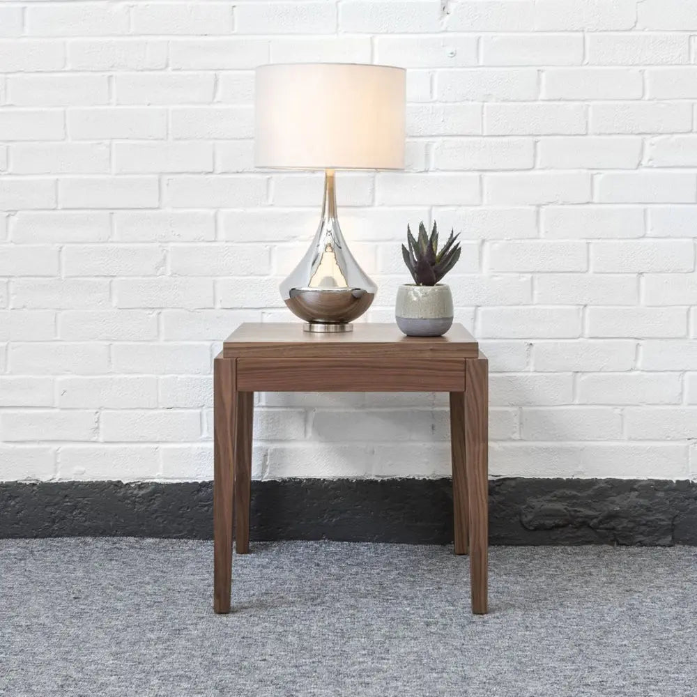 Twenty10 Design Peony Lamp Table - Walnut