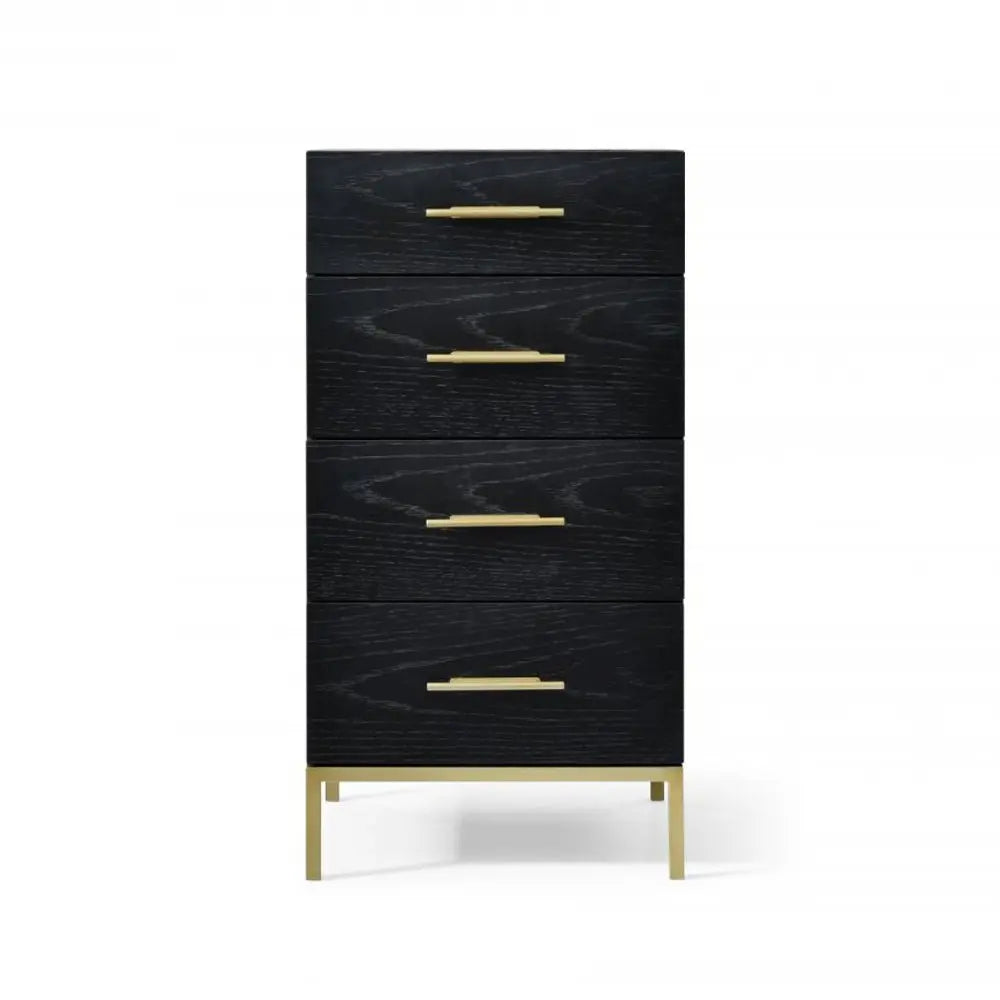 Twenty10 Design Tulip Black Oak Tall Chest Chest of Drawers