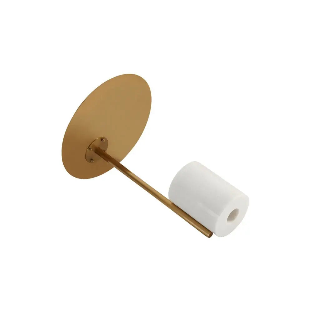 Twenty10 Design Violet Lamp Table - Gold and White Marble