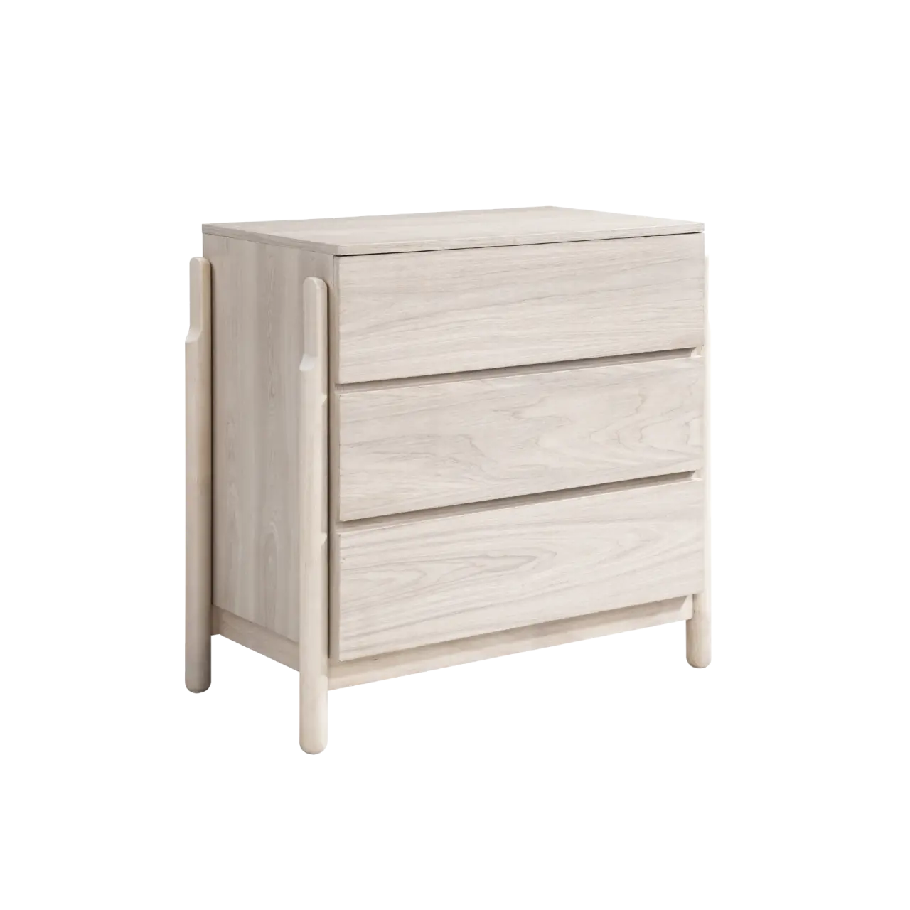 Twenty10 Design Whisper 3 Drawer Chest in Oak White Wash  Nicholas John Interiors