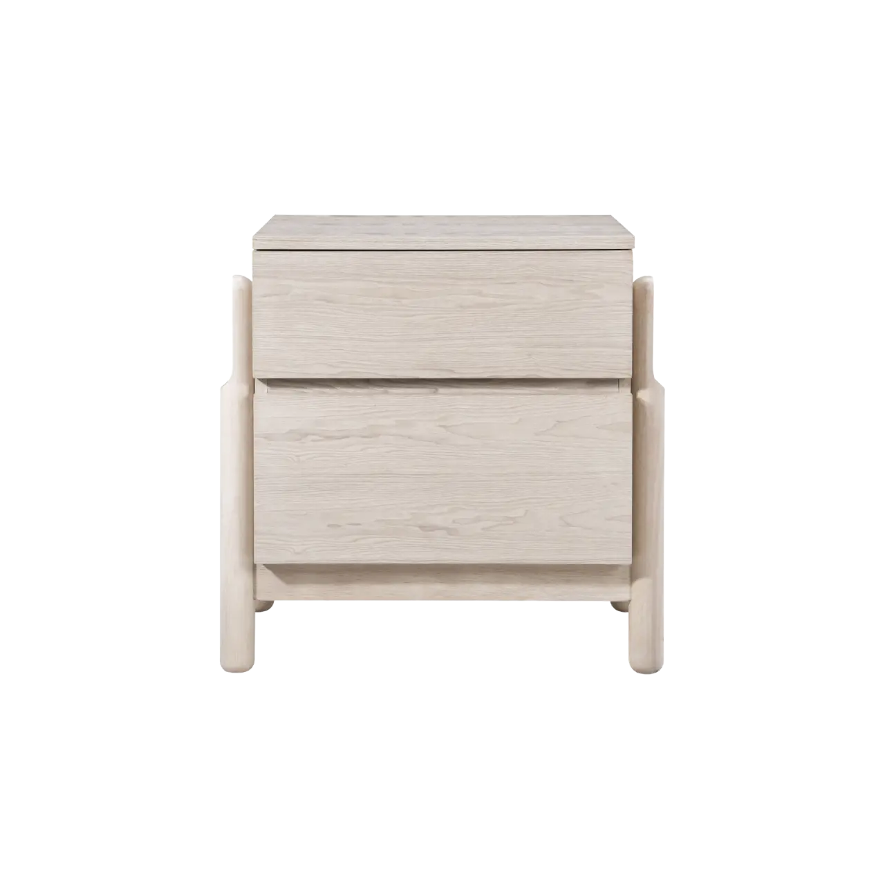 Twenty10 DesignWhisper 2 Drawer Bedside in Oak White Wash  Nicholas John Interiors