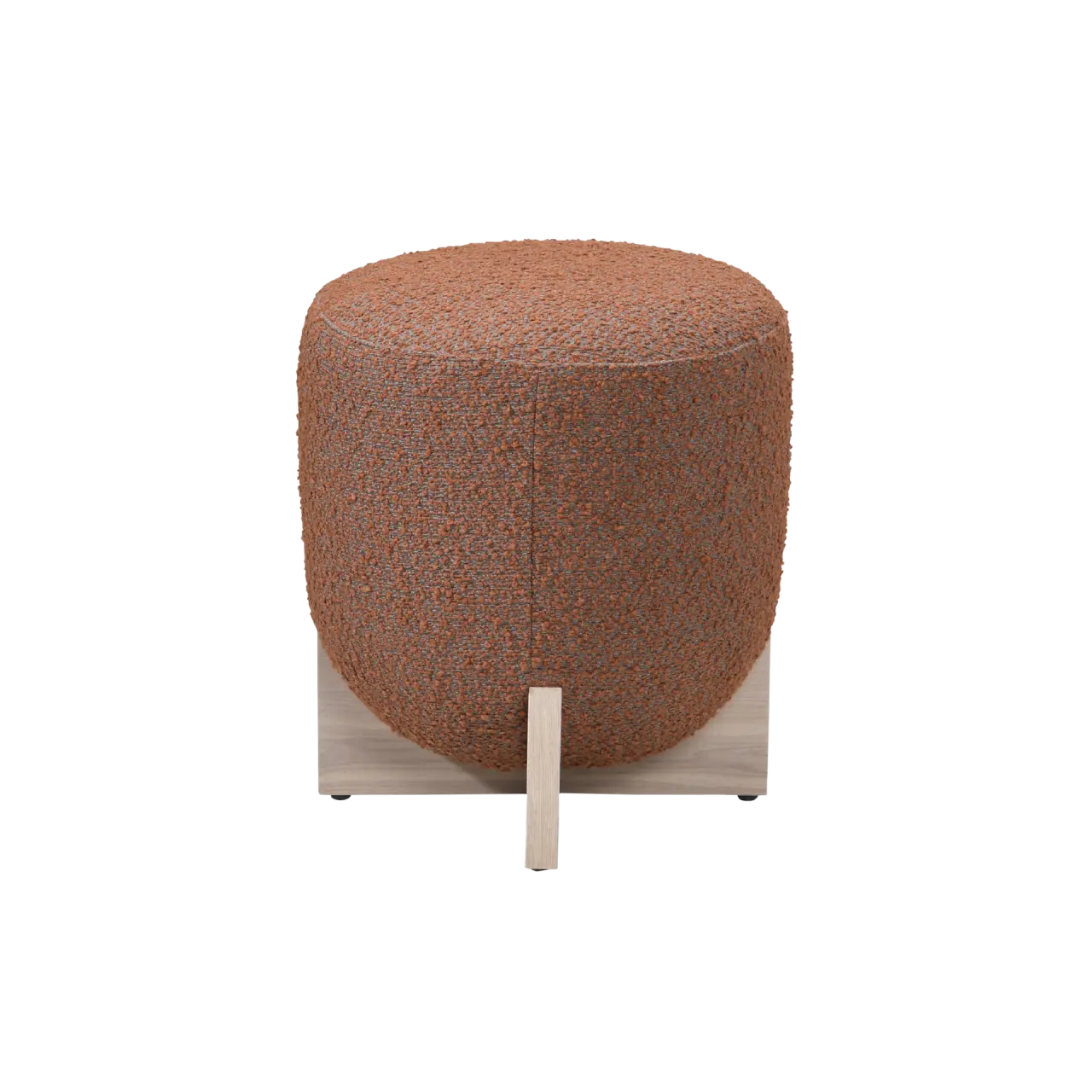 Twenty10 Design Whisper Round Stool in Burnt Orange and White Wash  Nicholas John Interiors