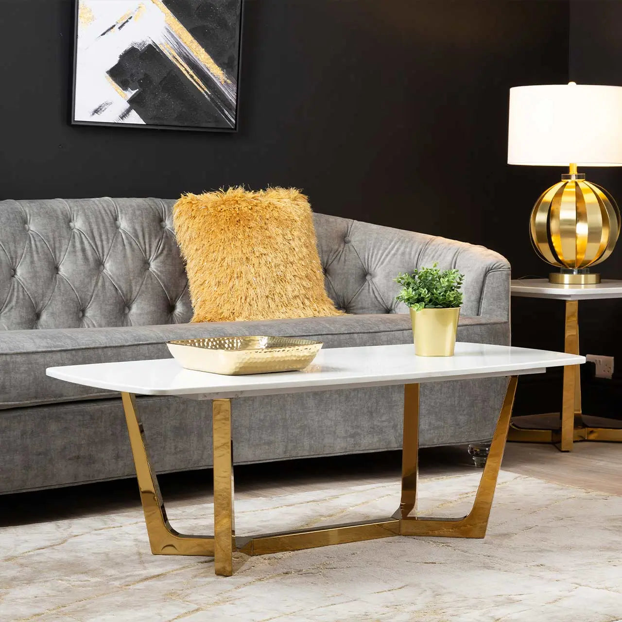 Marble-Look-Furniture Nicholas John Interiors