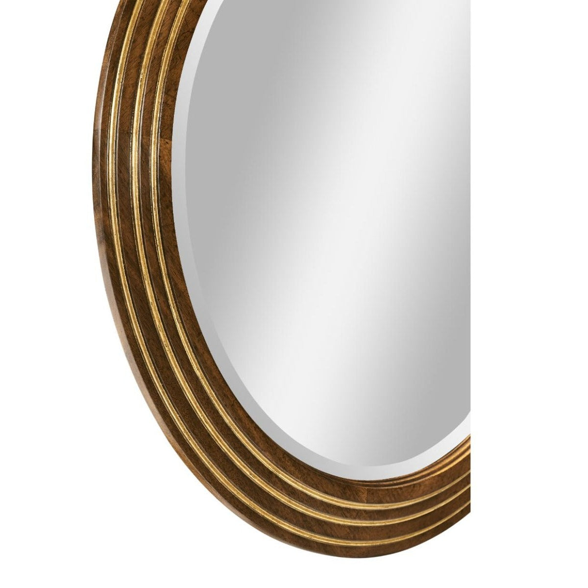 Jonathan Charles Circular Stepped Surround Mirror (Small Plain Glass)