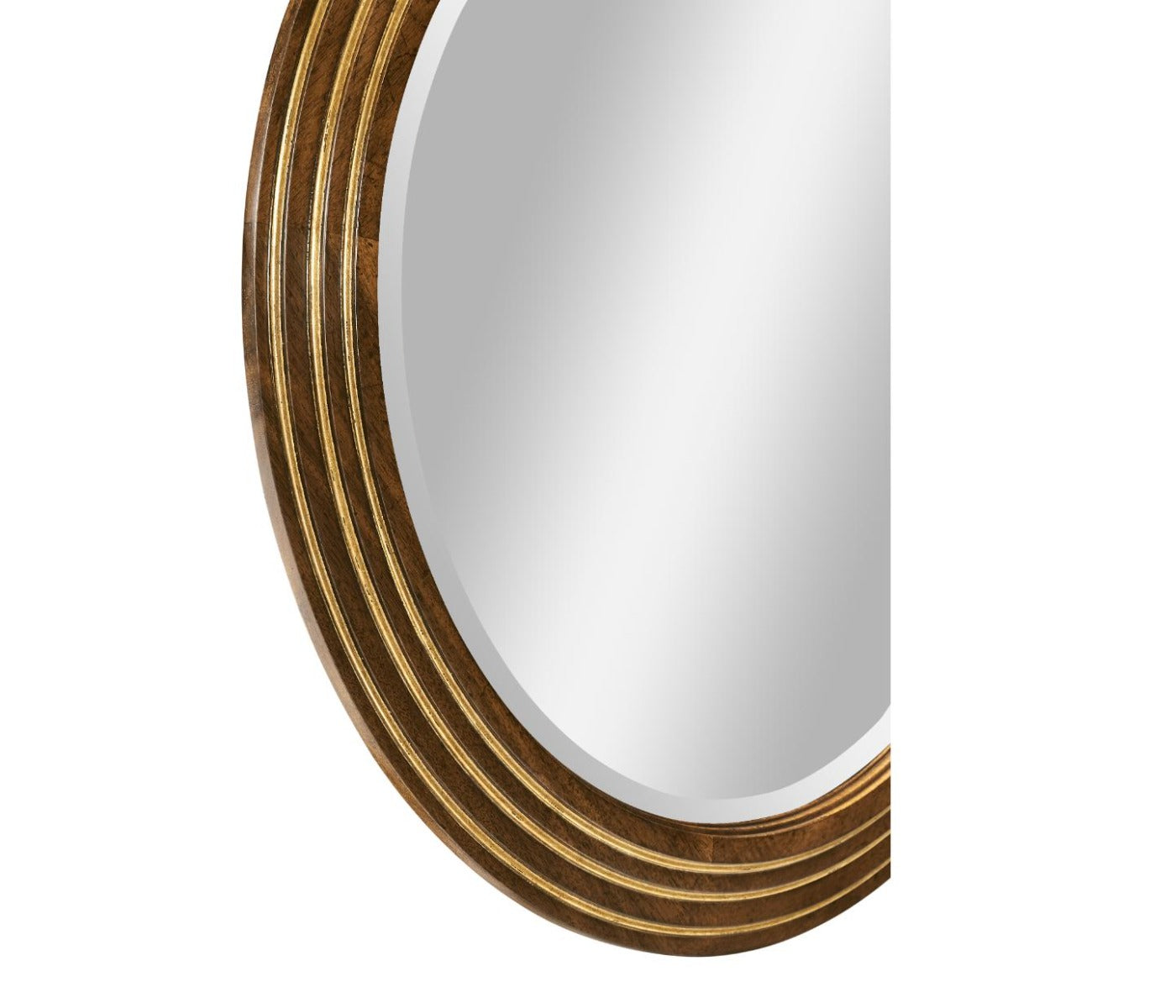 Jonathan Charles Circular Stepped Surround Mirror (Small Plain Glass)