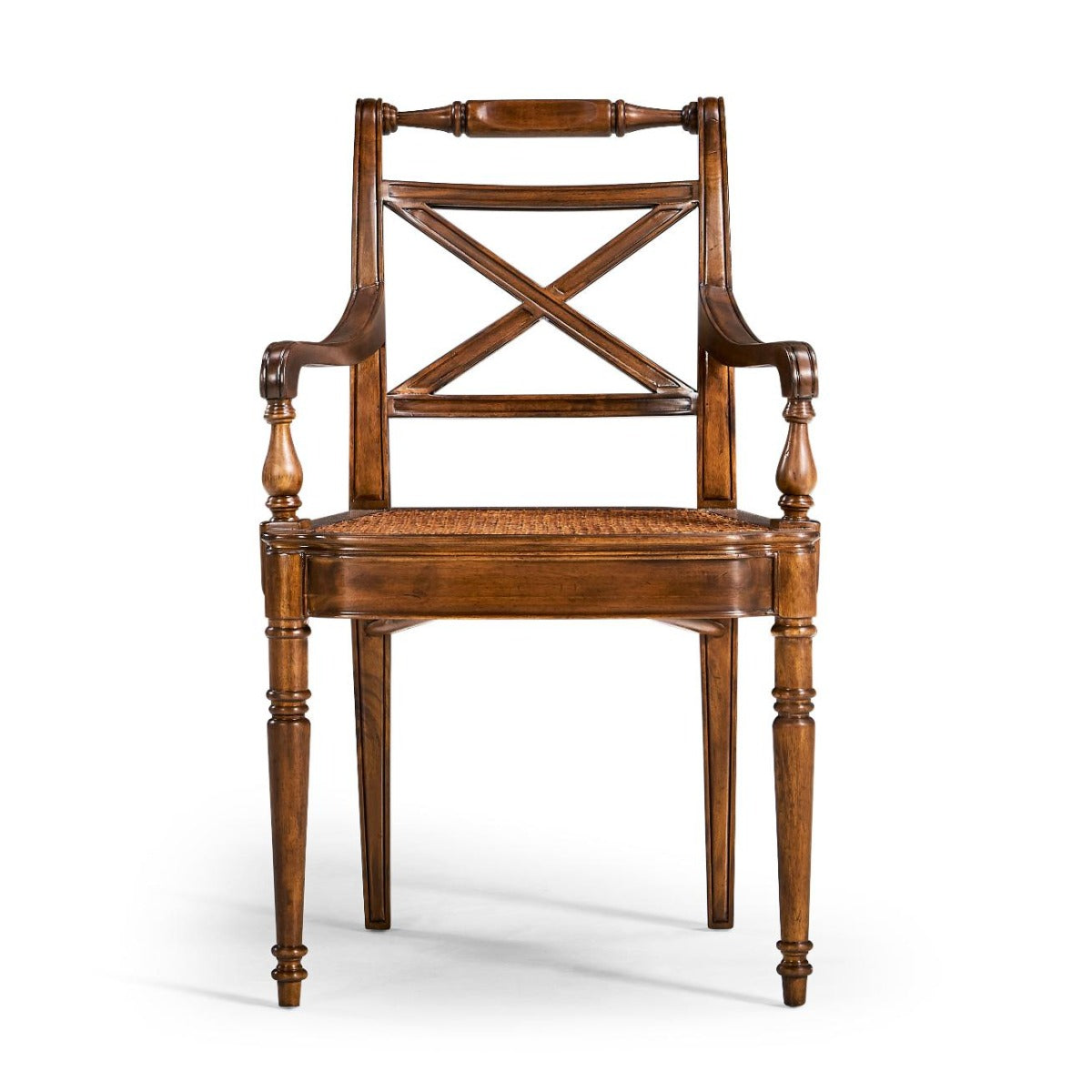 Jonathan Charles Dining Armchair Monarch with Cross Frame