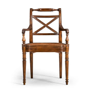 Jonathan Charles Dining Armchair Monarch with Cross Frame