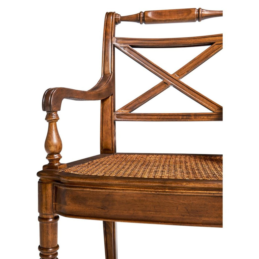 Jonathan Charles Dining Armchair Monarch with Cross Frame