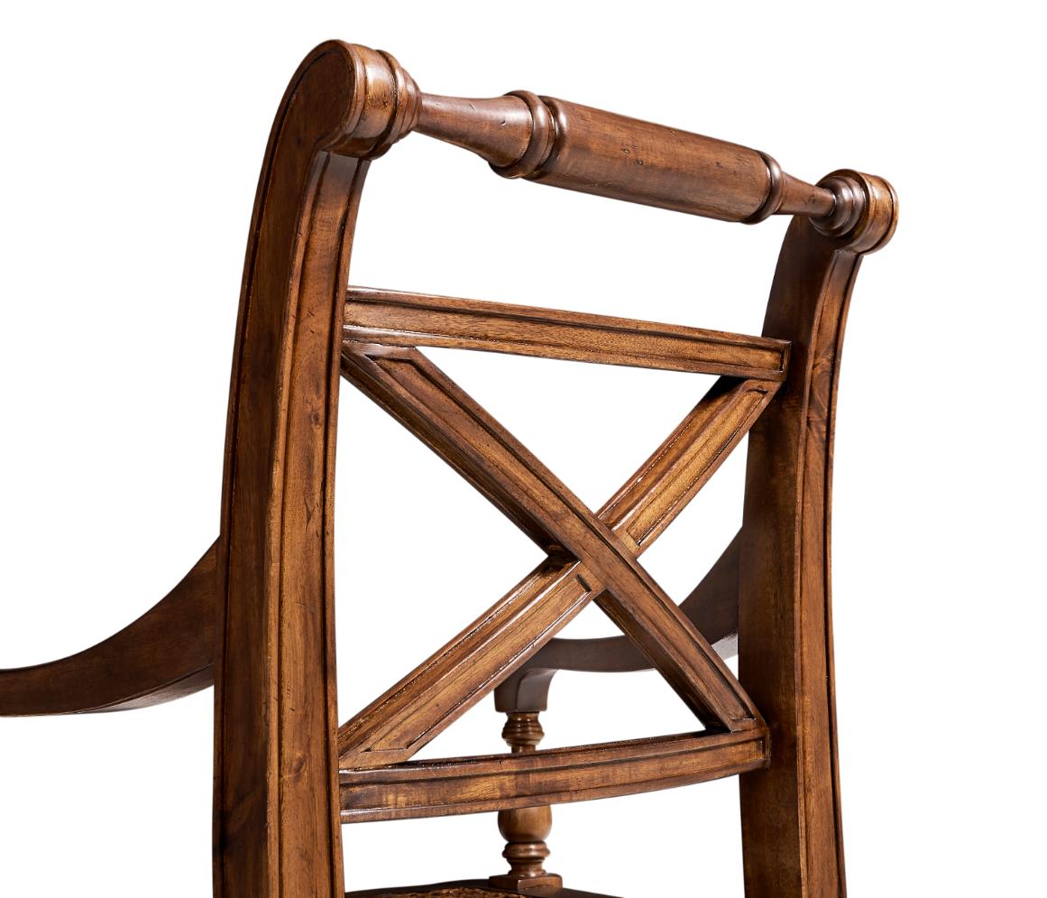Jonathan Charles Dining Armchair Monarch with Cross Frame