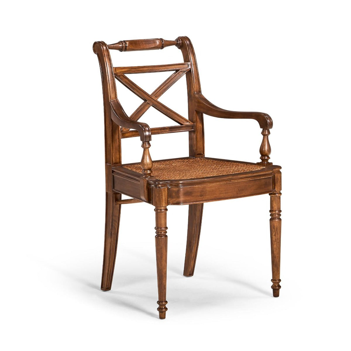 Jonathan Charles Dining Armchair Monarch with Cross Frame