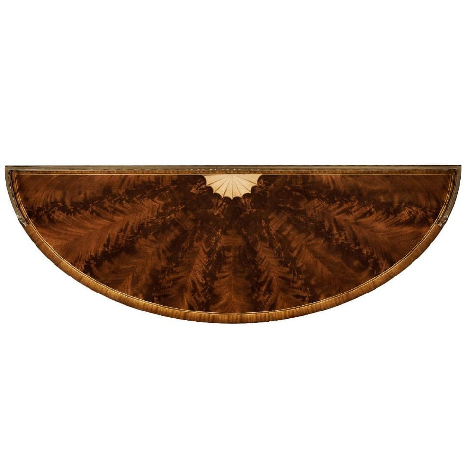 Jonathan Charles Large Mahogany Demilune Sideboard